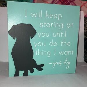 Dog Silhouette Quote Wall Art